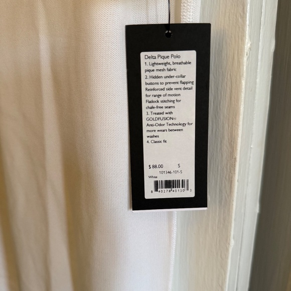 Rhone Delta Pique Polo - White (SM) (NWT) - Picture 4 of 4